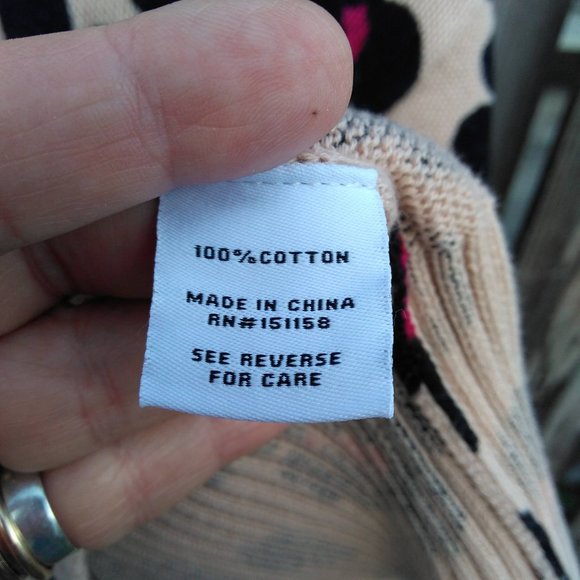 525 leopard print v-neck pull over sweater M - Picture 5 of 5